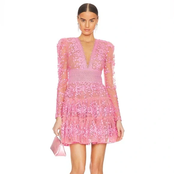 Revolve pink mini dress. NEVER WORN, TAGS ON!!